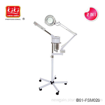 facial machine. With magnifying lamp Facial Steamer machine.Salon Spa Equipment. 2 In 1 Facial Steamer